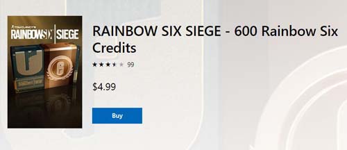 R6 Credits Microsoft Store Price